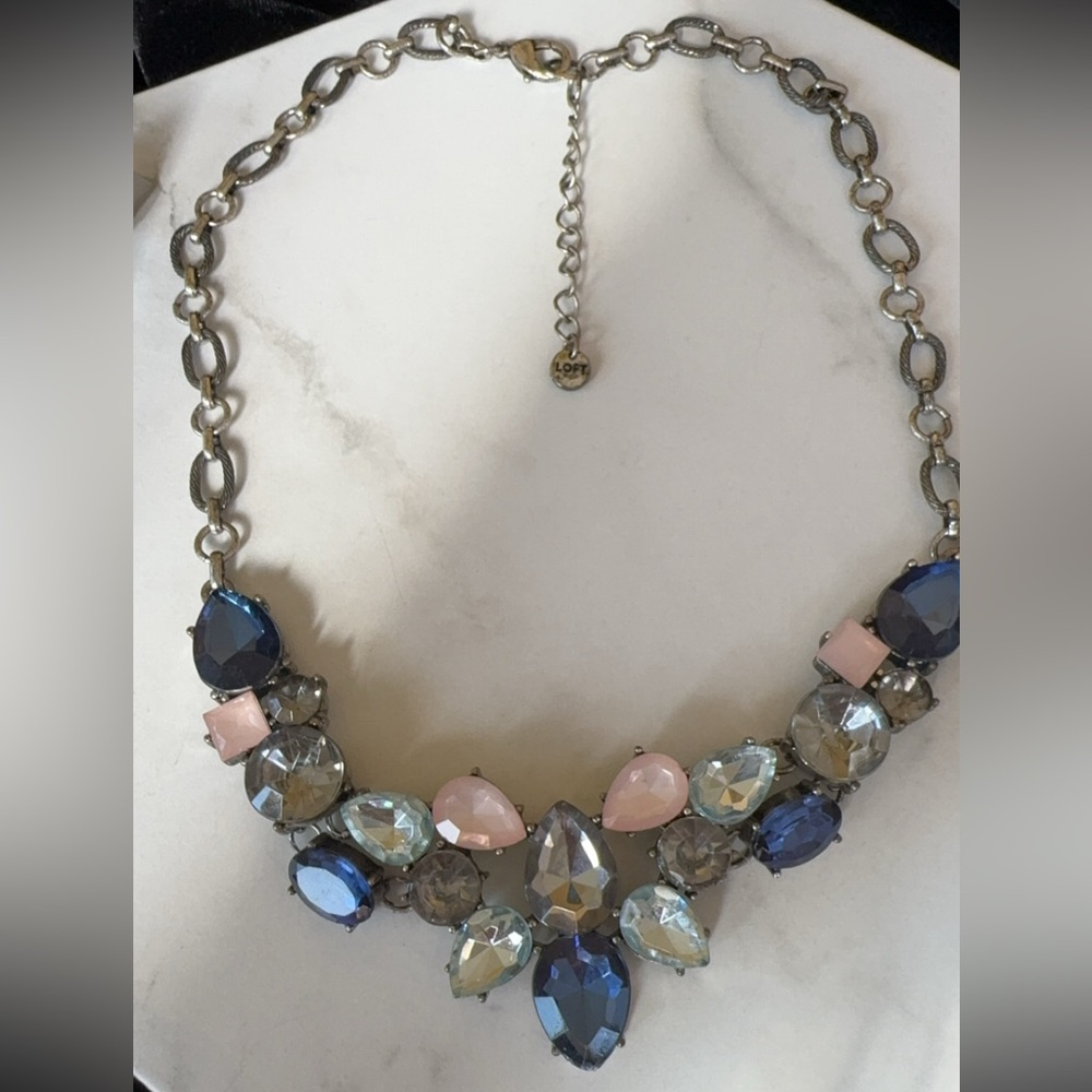 LOFT Pink and blue Necklace